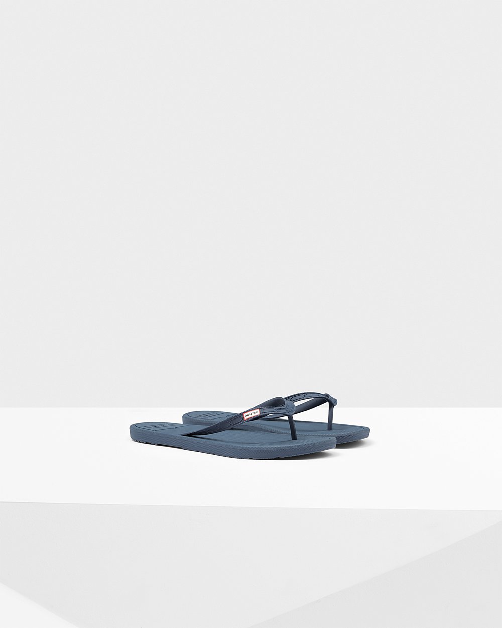 Hunter Flip Flops Marineblå - Herre Original - Norge QPCKGY-231